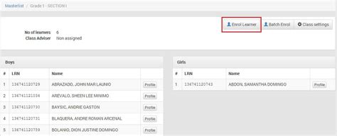 lis.deped.gov.ph enrollment masterlist 2020|Learner Information System .